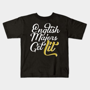 English Majors Gelt Lit Kids T-Shirt